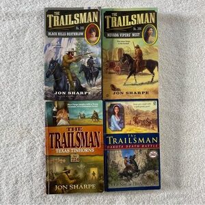 Vintage The Trailsman Action Western Romance Novel x4